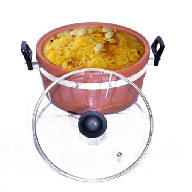 Mittikalaa 3ltr bhagona glass lid