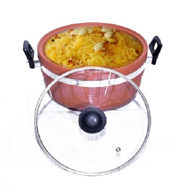 Mittikalaa 4ltr bhagona glass lid