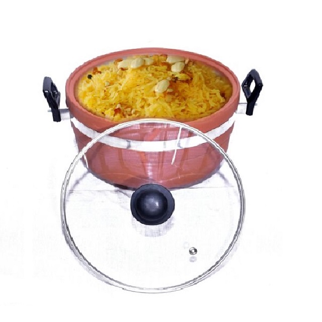 Mittikalaa 5ltr bhagona glass lid