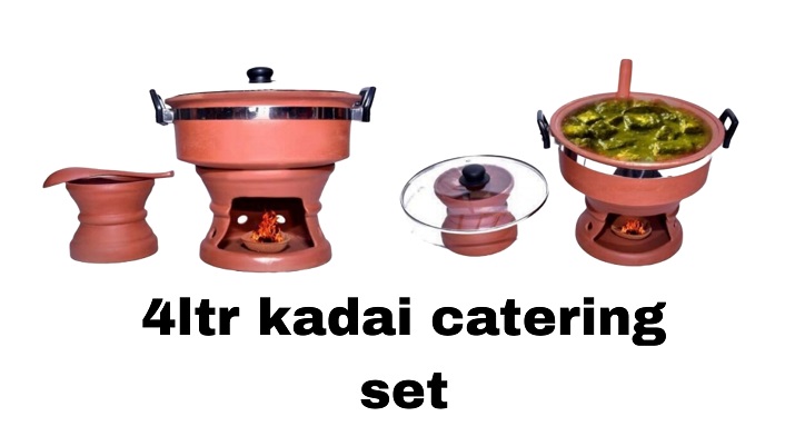 4 LTR Kadai Catering Set 