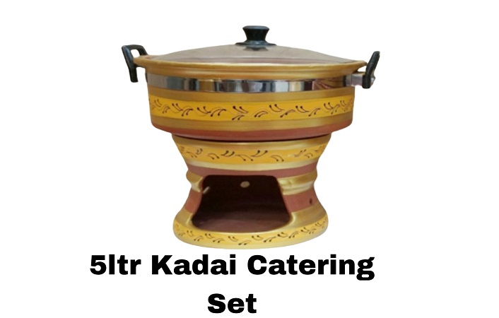 5 LTR Kadai Catering Set With Painting