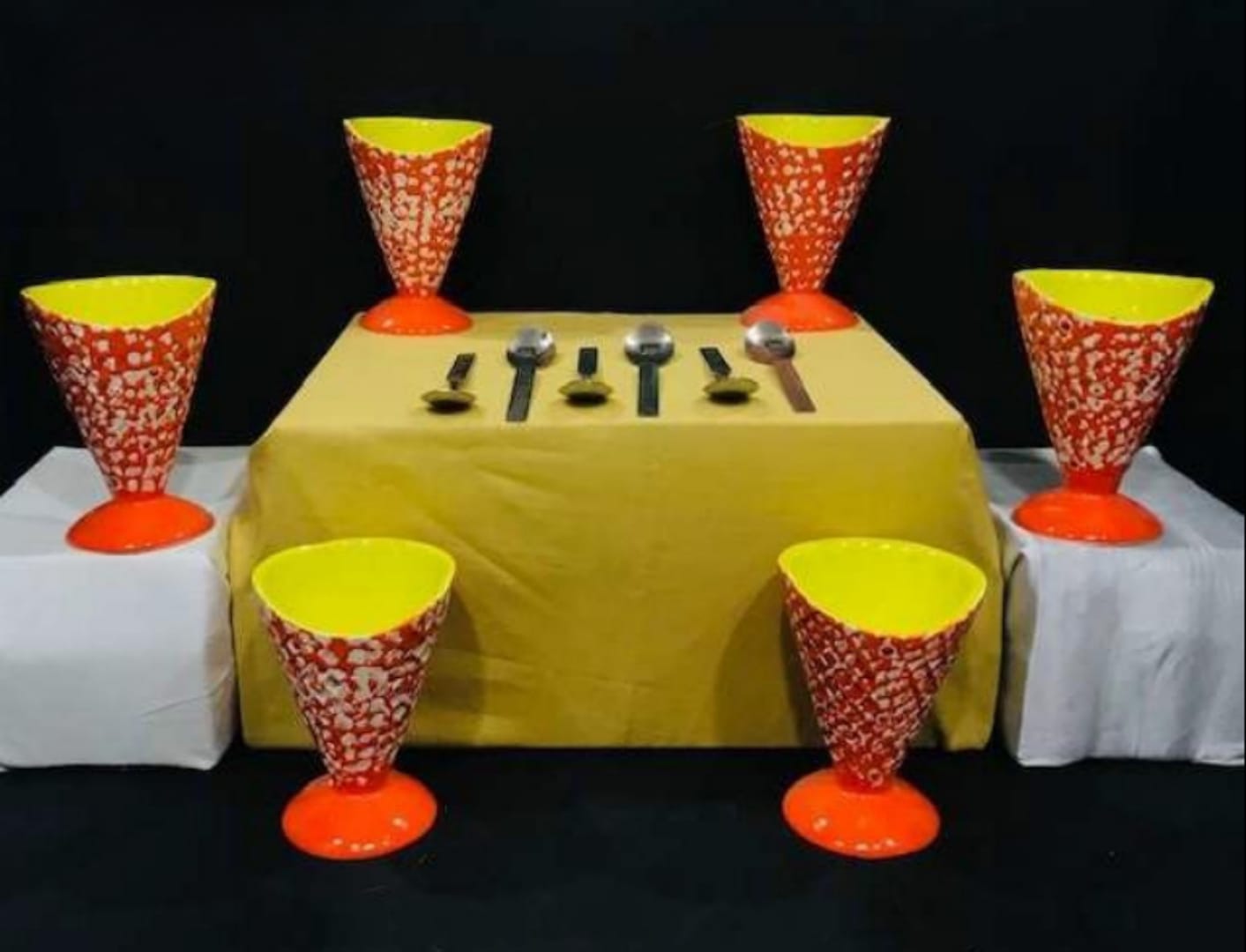 Ceramic Ice Cream Set