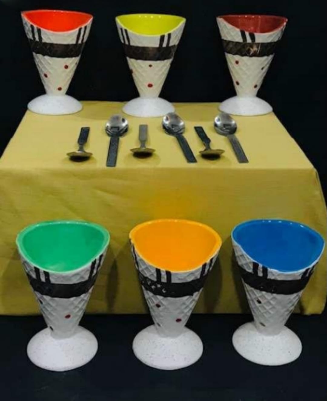 Ceramic Ice Cream Set