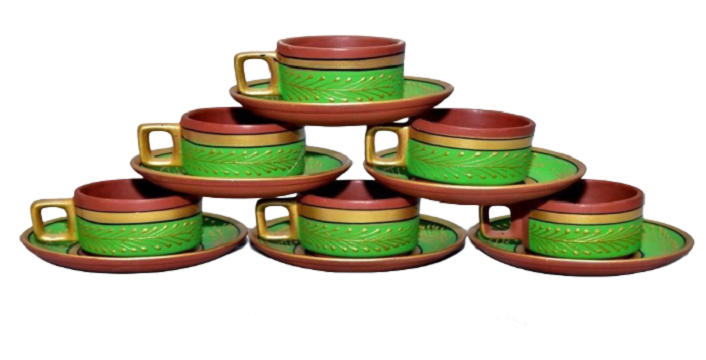 Cup Saucer With Painting