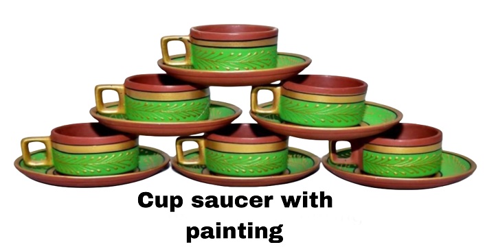 Cup Saucer With Painting