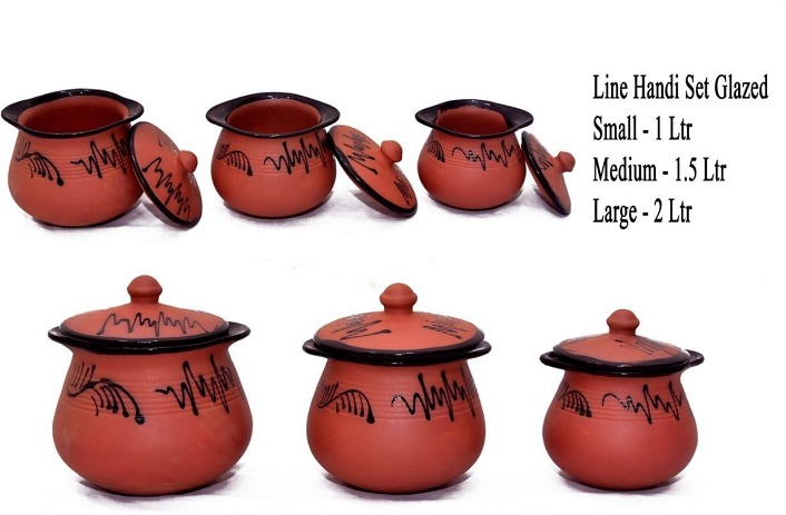 Pahal Handi Set Glazed