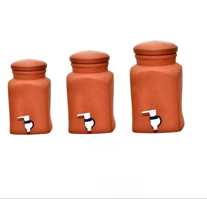 Mittikalaa Square water jar 3ltr
