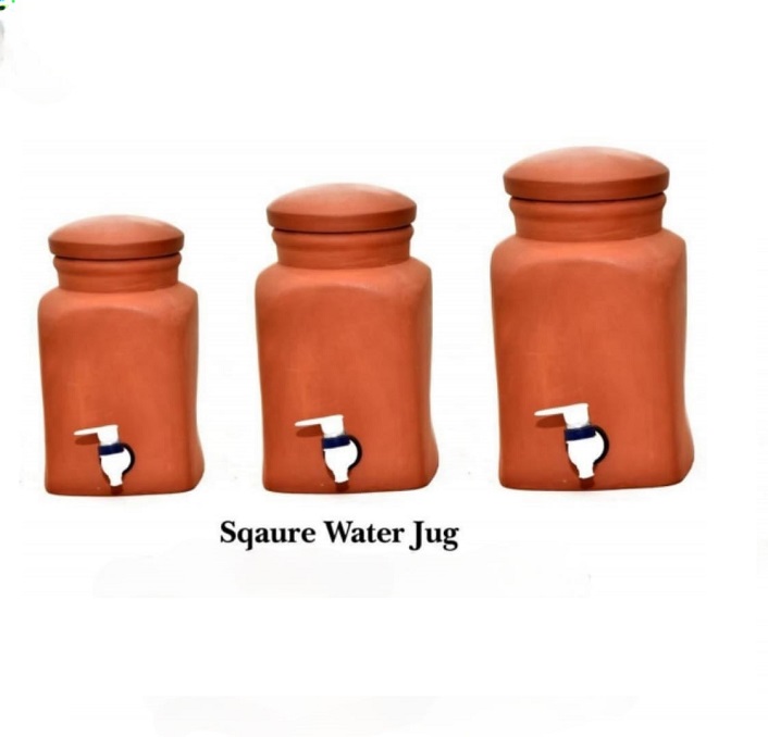 Mittikalaa Square water jar 4ltr