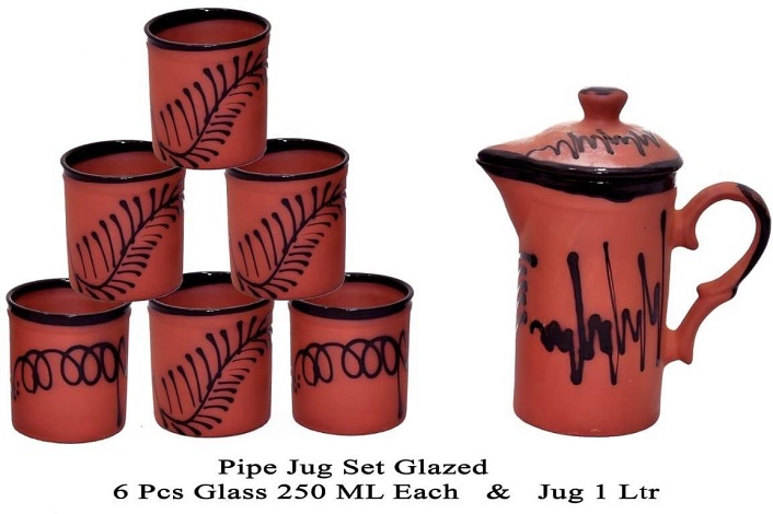 Elegant Clay Jug Set