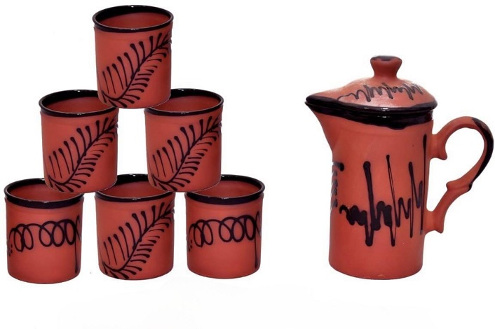 Elegant Clay Jug Set