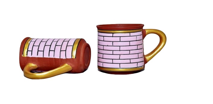 Brick Mug With Painting