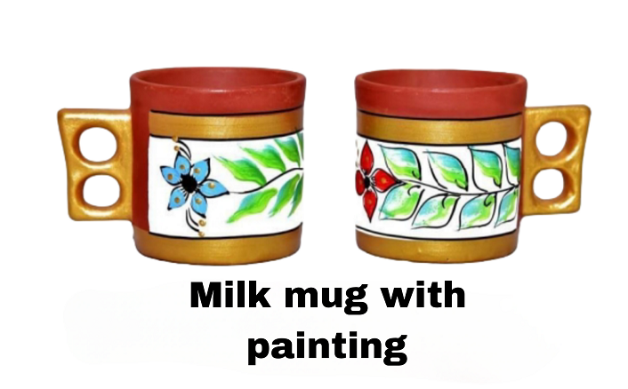 Milk Mug With Painting
