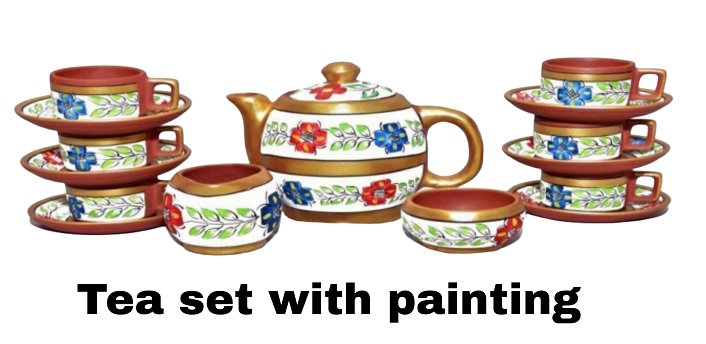 Tea Set With Painting